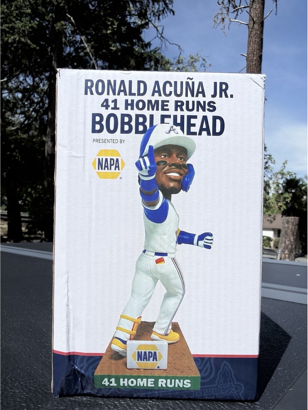 Ronald Acuna Jr. 41 Home Runs Bobblehead Atlanta Braves Stadium Giveaway 8/1/24